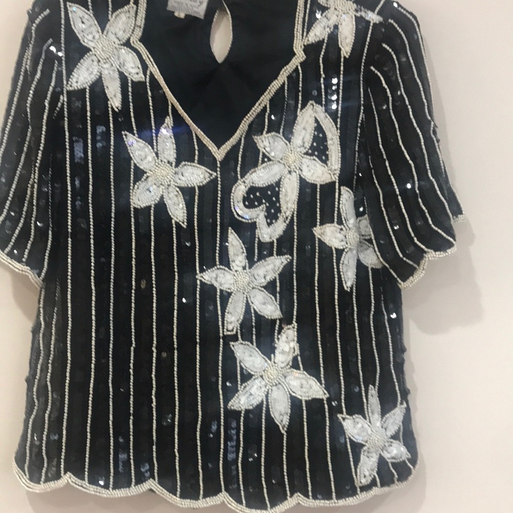 Formal beaded blouse